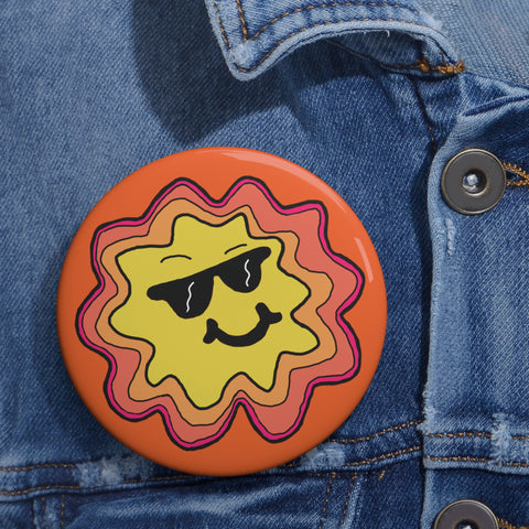 MayorPeachie Button Pin