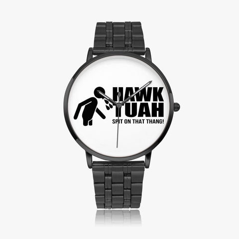 Hawk Tuah Steel Strap Quartz Watch