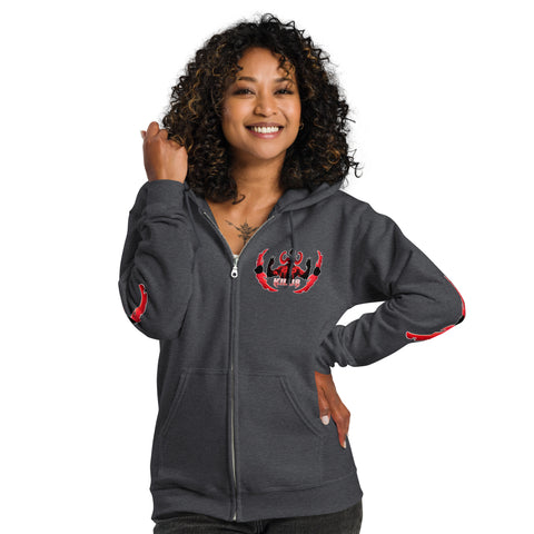 Kilu8 Logo Zip-Up Hoodie (red)